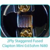 Tesla Handcrafted Coils | Staggered Fused Clapton  mini 0.65 ohm